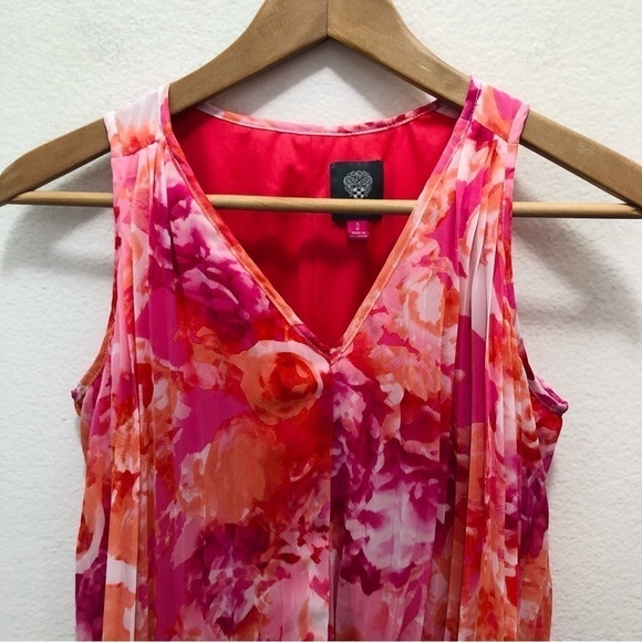 Vince Camuto Pleated Swing Dress - Picture 3 of 9